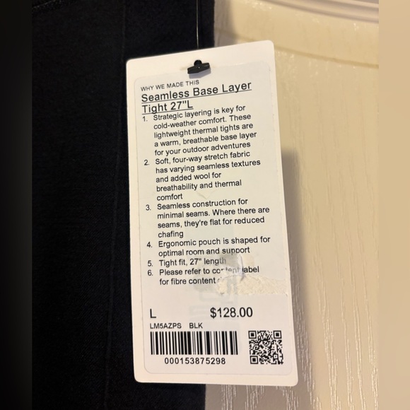 LAST RESTOCK Lululemon Men’s “Seamless” Base Layer Tight 27” Inseam (L) - Picture 9 of 10